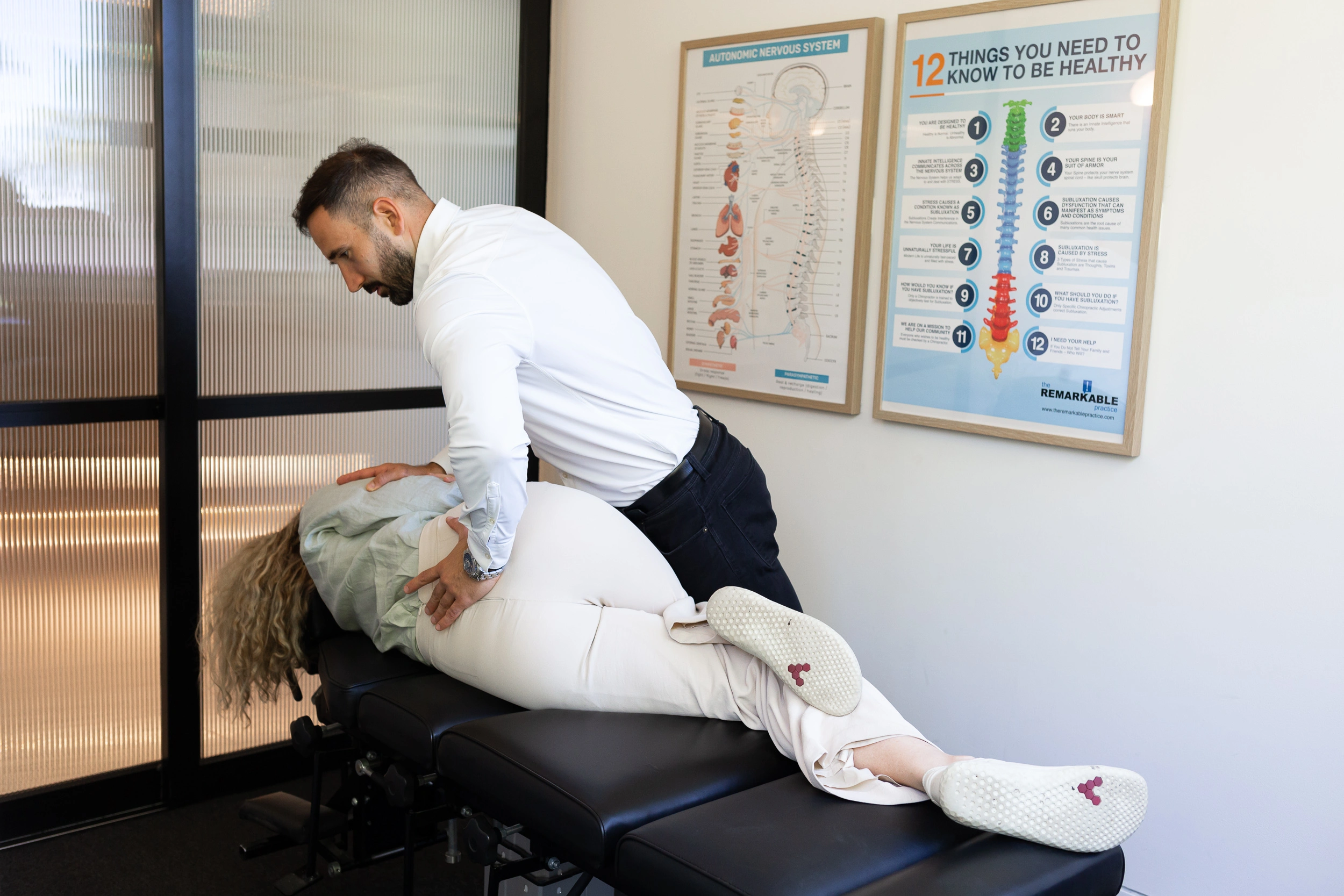 Chiropractic treatment Sydney - Back adjustment